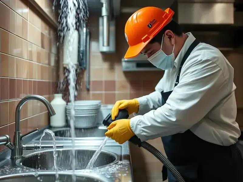 小樽のホテル排水工事